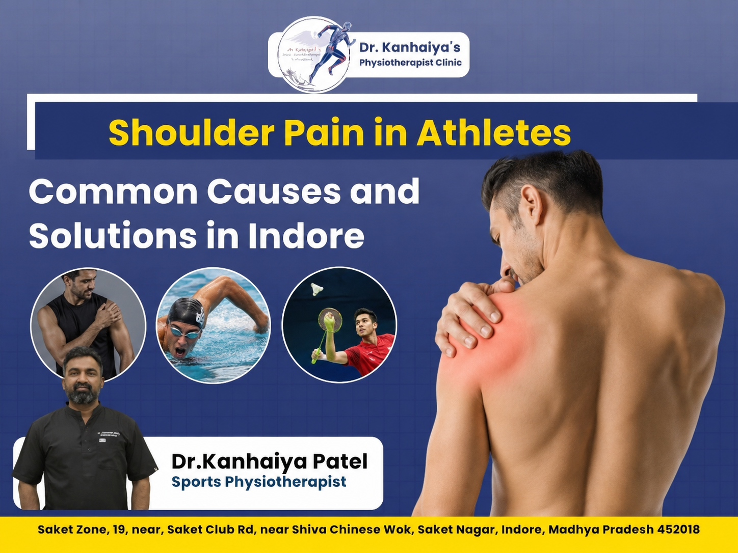 Shoulder Pain in Athletes: Common Causes and Solutions in Indore – Dr. Kanhaiya’s Physiotherapist Clinic
