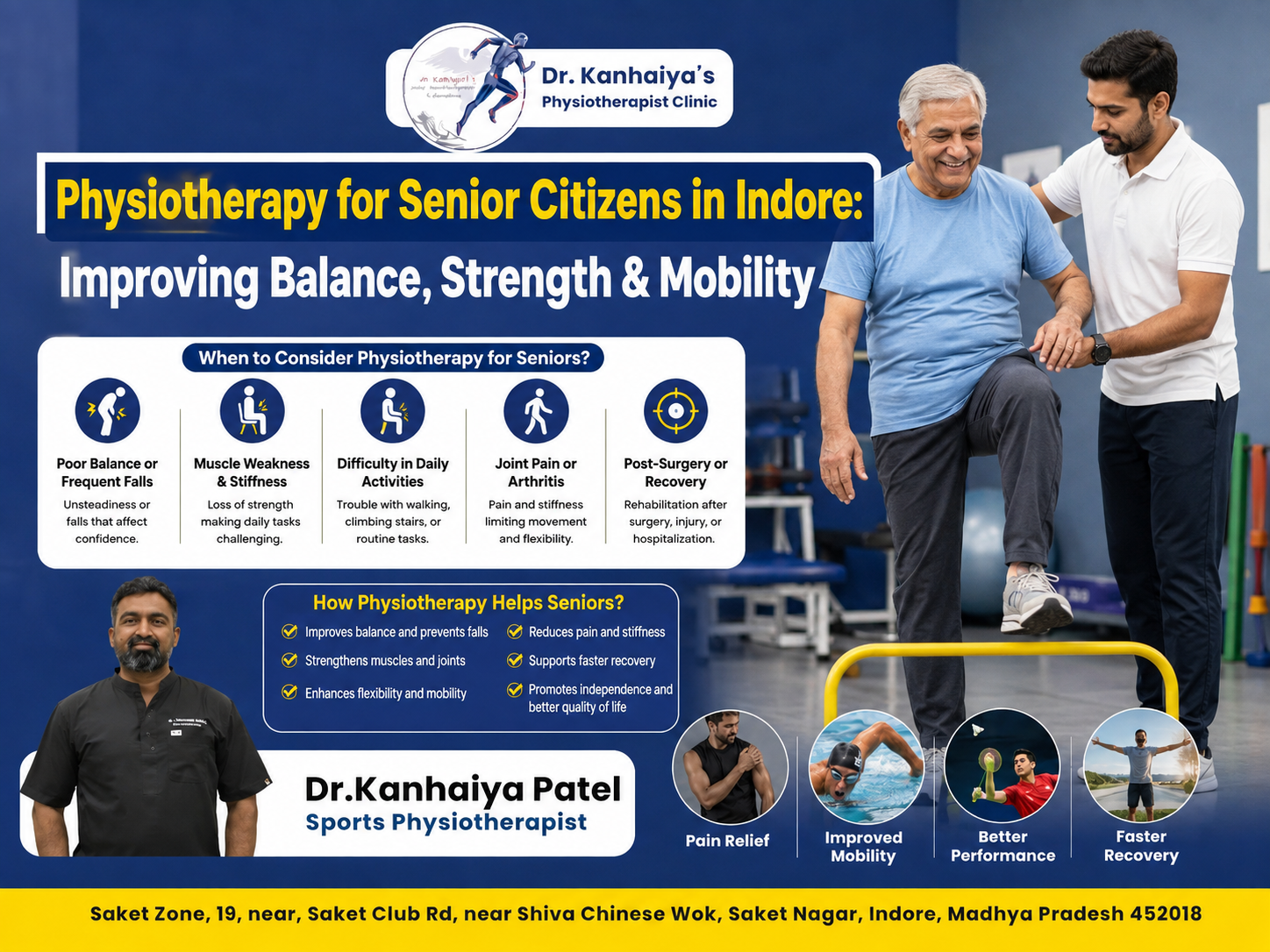 Physiotherapy for Senior Citizens in Indore: Improving Balance, Strength & Mobility